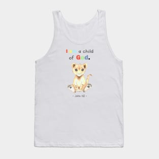 John 1 12, I am a child of god, kids design Tank Top